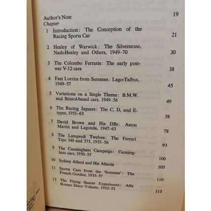 The Racing Sports Car - Anthony Pritchard - Hardback - UK 1st Printing - 1970