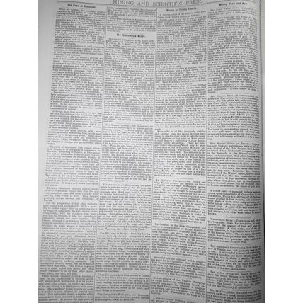 Mining and Scientific Press, March 25, 1876. Glacial Epoch; Aluminum Uses; etc