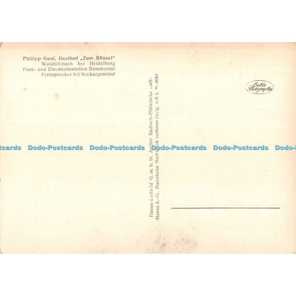 D097166 Flugzeugaufnahme von Waldhilsbach b. Heidelberg. Philipp Gaul. Gasthof Z