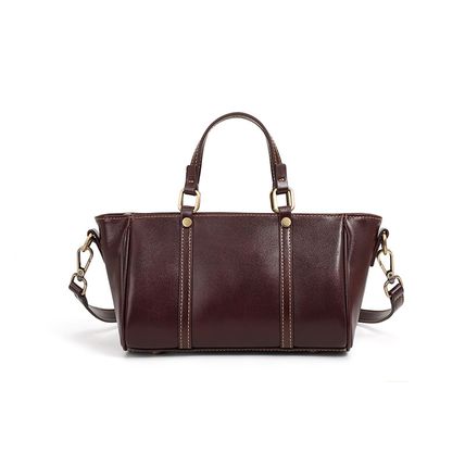 Genuine Leather Women Purses and Ladies Handbags Wine