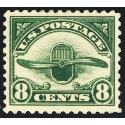 C4, Mint VF OG H 8¢ Airmail Stamp - Stuart Katz