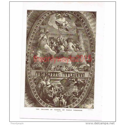Triumph of Venice, Paolo Veronese, Book Illustration (Print), c1907