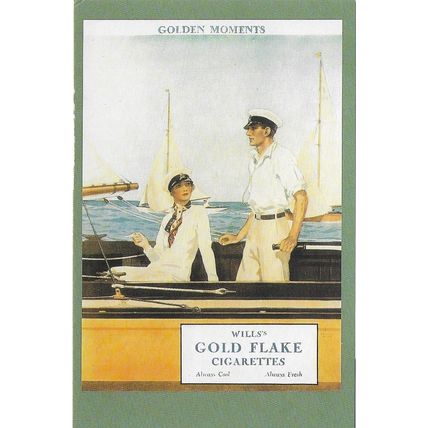 Postcard 1929 Advert Wills Gold Flake Cigarettes Tobacco Sailing Boat Nostalgia