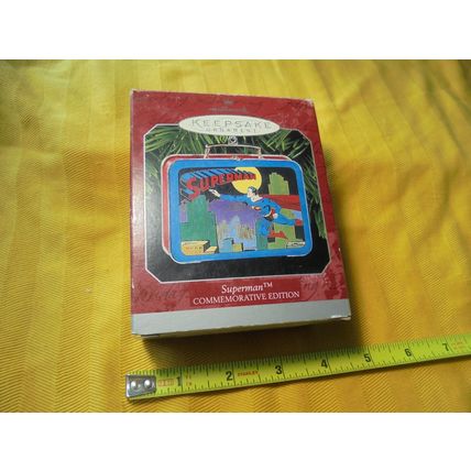 HALLMARK SUPERMAN Mini-Lunchbox Ornament!! Mint in Box!! $18.00 Shipped!!