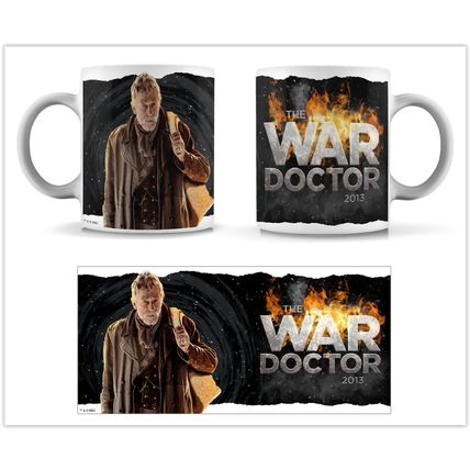 Dr Who WAR DOCTOR MUG CUP Last Great Time War, 2013 John Hurt Doctor Who Secret