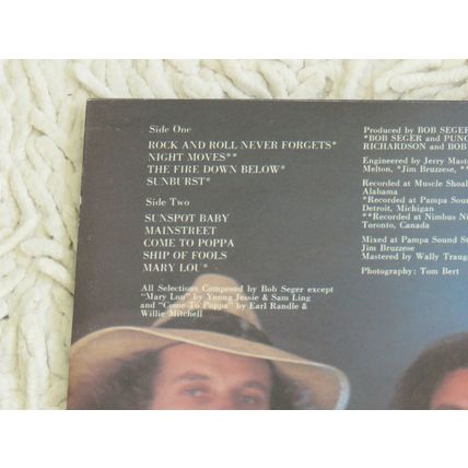 BOB SEGER SILVER BULLET BAND, NIGHT MOVES VINYL LP.