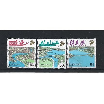 Singapore.River Conservation set of 3.Fine Used.Jul25