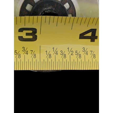 Vintage Dixie Stove Range Oven Surface Burner Knob Universal Black Silver D Stem