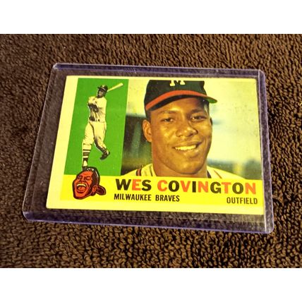 1960 Topps # 158 Wes Covington Milwaukee Braves 5.0 EX Or Better No Creases