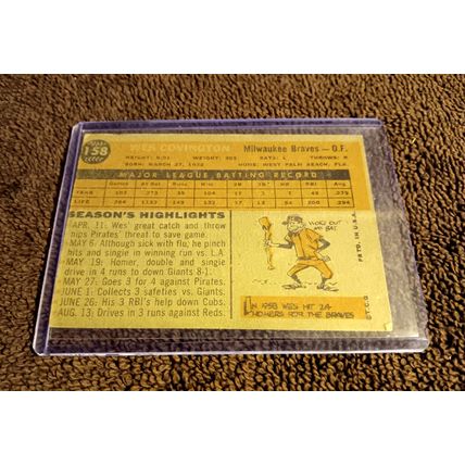 1960 Topps # 158 Wes Covington Milwaukee Braves 5.0 EX Or Better No Creases