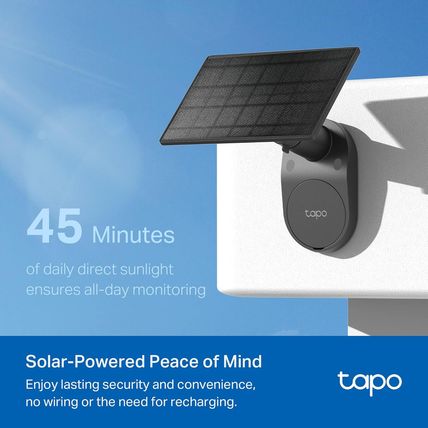 Tapo Solarcam C403 Kit, Outdoor Battery Camera W/Solar Panel, Wireless, 1080P, F