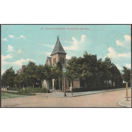 St Paul's Church, Clacton-on-Sea, Essex, c.1905-10 - IXL Series Postcard
