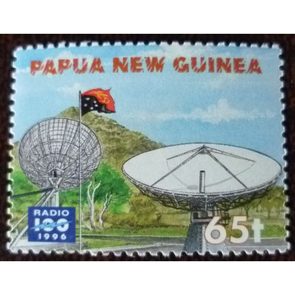 Papua New Guinea 1996 Centenary of Radio 65t Dish Aerials mint stamp SG791
