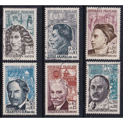 France 1962 SG 1577-82 Used - Red Cross Semi-postal (C-484 (2))