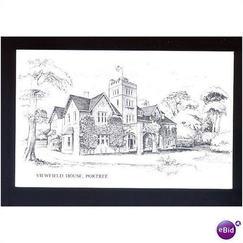 ISLE OF SKYE Portree Viewfield House Art Postcard by Waterloo Galleries