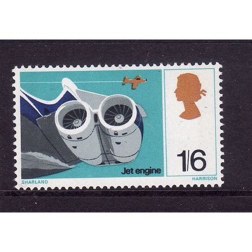 GREAT BRITAIN 1967 DISCOVERY SG 754 1s 6d VICKERS JET ENGINES U/M MINT