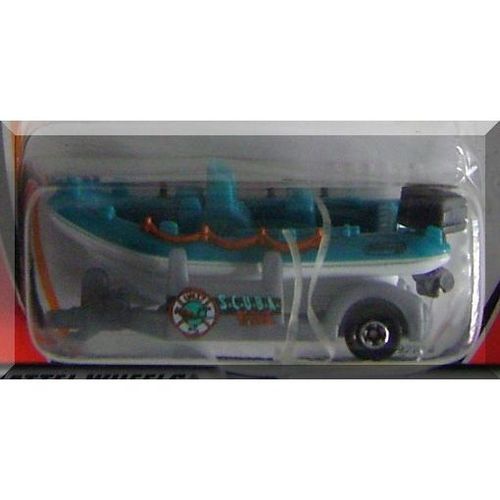 Matchbox - Raft Boat: Scuba Dudes #65/75 (2001) *Teal Edition*