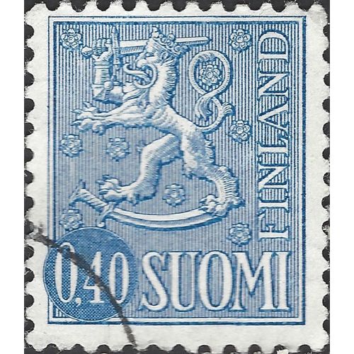 FINLAND, Lion Rampant, blue 1967, 0.40mk