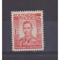 SouthernRhodesia.SG41 1d Scarlet.Mounted Mint.Oct16