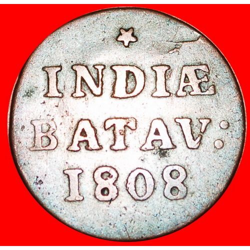 NOT BRASS: NETHERLANDS EAST INDIES ★ 1/16 GULDEN 1808! LOW START★NO RESERVE!
