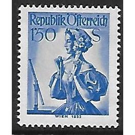 Mi 916 (*): 1 s 50. ultramarine Definitive: Provincial Costumes: Vienna 1853.