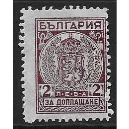 Po Mi 36 y: 2 L. olive-brown Postage Due Stamp: Arms, thin paper.