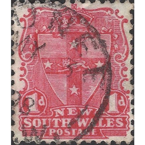 NEW SOUTH WALES, Escutcheon, red 1897, 6d