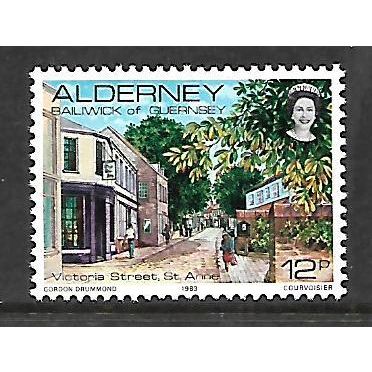 ALDERNEY 1983 SG A6 12p VICTORIA ST ST ANNE U/M MINT