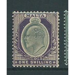 malta stamps sg61 hm sg 61 gum tropicalised