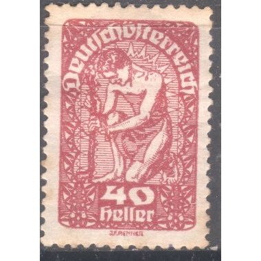 Austria 1919 - SG349 - 40h violet - New Republic - MH