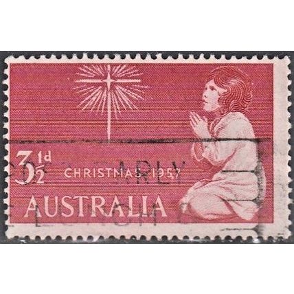AUSTRALIA, 1957 3.5d Christmas, SG 298 (Scott #306), used