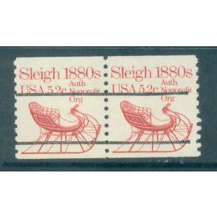 1900a 5.2c Sleigh Fine MNH Dry Gum PreCnx Gap Single+1 RS PreCnx G0826