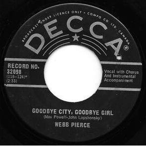 Webb Pierce ..- Decca # 32098 - 7 pouces 45tours