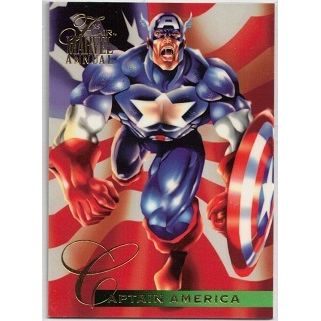 MARVEL ANNUAL 1995 FLAIR card # 107 CAPTAIN AMERICA