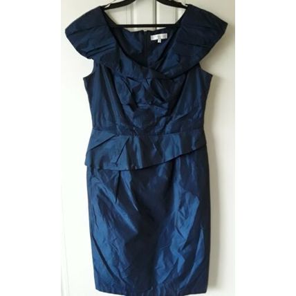 John Rocha size 12 Dark blue sleeveless dress worn once