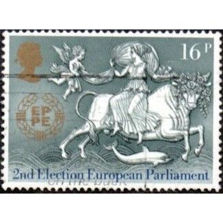 1984 25 Anniv CEPT & 2nd Euro Elections 16p, Value. Europa. Fine |Used