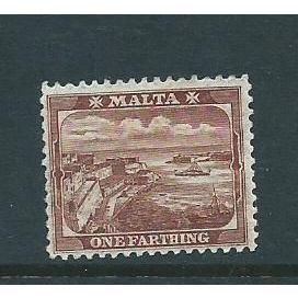 malta stamps sg31a crown ca sg 31a hm red brown crown A