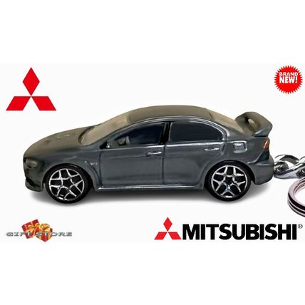 VERY RARE KEYCHAIN GREY MITSUBISHI LANCER