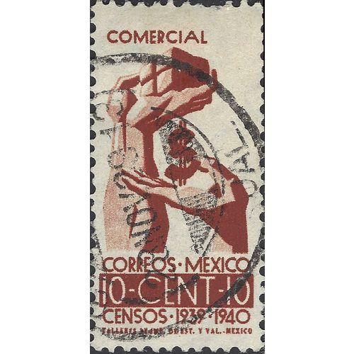 MEXICO, Commercial Trade, Census, brown 1939, 10c