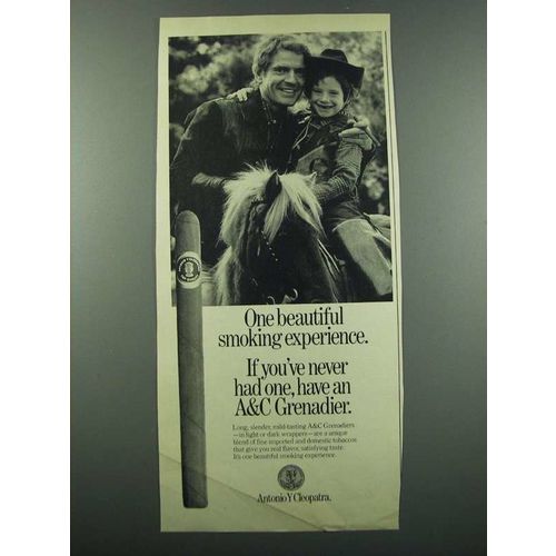 1975 Antonio Y Cleopatra A&C Grenadier Cigar Ad