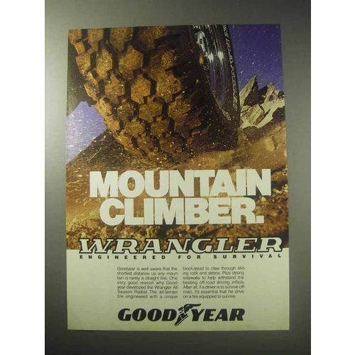 1985 Goodyear Wrangler All-Season Radial Tire Ad!