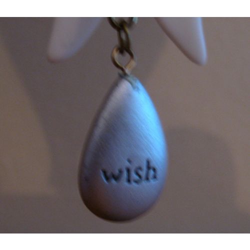 Porcelain Angelica Series Hanging "WISH" Angel from Seasons of Cannon Falls
