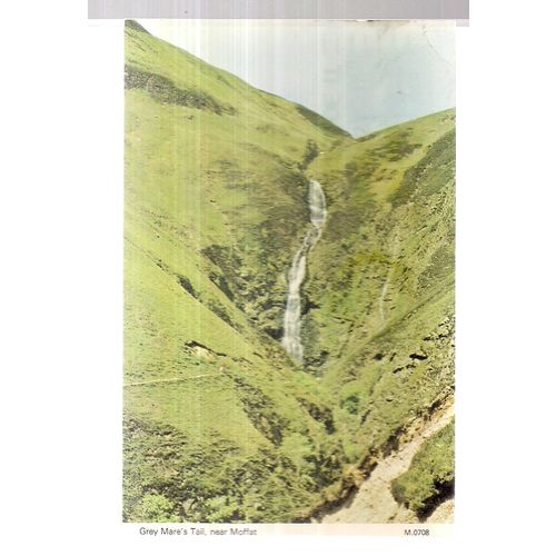 GREY MARES' TAIL, near MOFFAT, SCOTLAND used postcard 1984 postmark =