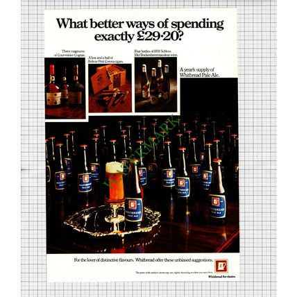 Whitbread Pale Ale Advert - 1971 Cutting