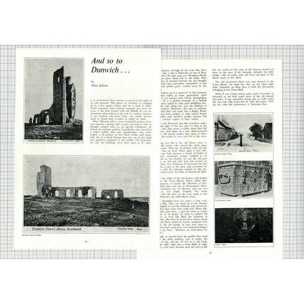 (6134) Dunwich Suffolk - 1974 Article