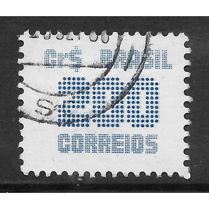 BRAZIL 1985 200CR BLUE NUMERAL SG 2150 FINE USED