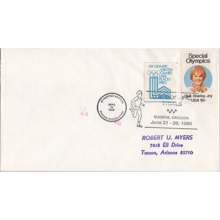 ZAYIX United States Event Cover - Stampfest Station Eugene OR - Olympic Trials