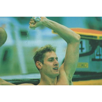 Martin Harris Blue Olympic Games 1994 Swimming Champion Postcard
