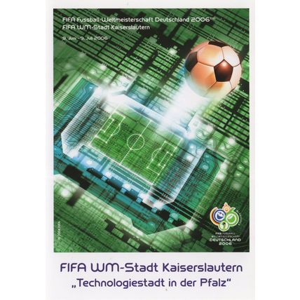 Kaiserslautern German FIFA 2006 Football World Cup Postcard