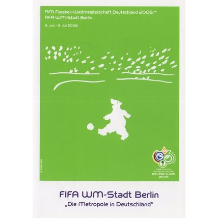 Berlin FIFA German 2006 Football World Cup Stadium Fussball Postcard